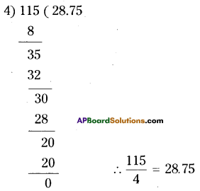 AP Board 9th Class Maths Solutions Chapter 1 Real Numbers Ex 1.1 5