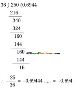 AP Board 9th Class Maths Solutions Chapter 1 Real Numbers Ex 1.1 7