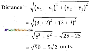 AP SSC 10th Class Maths Solutions Chapter 7 Coordinate Geometry Ex 7.1 1