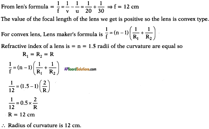 AP SSC 10th Class Physics Important Questions Chapter 6 Refraction of Light at Curved Surfaces 83