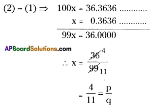 AP Board 8th Class Maths Solutions Chapter 1 Rational Numbers Ex 1.3 13