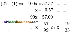 AP Board 8th Class Maths Solutions Chapter 1 Rational Numbers Ex 1.3 2