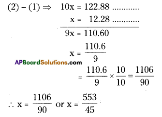 AP Board 8th Class Maths Solutions Chapter 1 Rational Numbers Ex 1.3 3