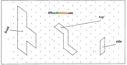 AP Board 8th Class Maths Solutions Chapter 13 Visualizing 3-D in 2-D Ex 13.1 7