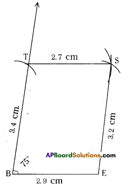 AP Board 8th Class Maths Solutions Chapter 3 Construction of Quadrilaterals Ex 3.1 2