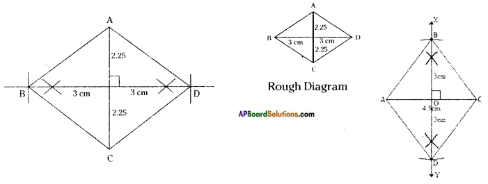 AP Board 8th Class Maths Solutions Chapter 3 Construction of Quadrilaterals Questions 20