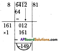 AP Board 8th Class Maths Solutions Chapter 6 Square Roots and Cube Roots Ex 6.3 13