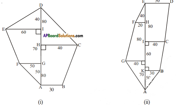 AP Board 8th Class Maths Solutions Chapter 8 Area of Plane Figures Ex 9.1 16