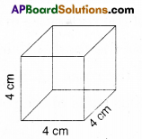 AP Board 9th Class Maths Solutions Chapter 10 Surface Areas and Volumes Ex 10.1 1