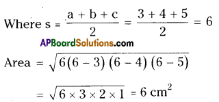 AP Board 9th Class Maths Solutions Chapter 10 Surface Areas and Volumes Ex 10.1 2