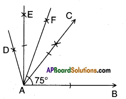 AP Board 9th Class Maths Solutions Chapter 13 Geometrical Constructions Ex 13.1 8