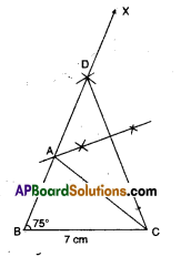 AP Board 9th Class Maths Solutions Chapter 13 Geometrical Constructions Ex 13.2 1