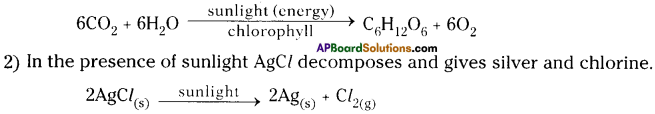AP Board 9th Class Physical Science Solutions Chapter 6 Chemical Reactions and Equations 3