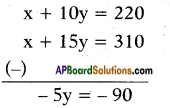 AP SSC 10th Class Maths Solutions Chapter 4 Pair of Linear Equations in Two Variables Ex 4.2 2