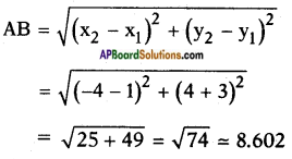 AP SSC 10th Class Maths Solutions Chapter 7 Coordinate Geometry InText Questions 9