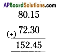 AP Board 6th Class Maths Solutions Chapter 5 Fractions and Decimals Ex 5.5 7