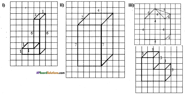 AP Board 7th Class Maths Solutions Chapter 14 Understanding 3D and 2D Shapes Ex 3 1