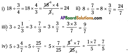 AP Board 7th Class Maths Solutions Chapter 2 Fractions, Decimals and Rational Numbers Ex 4 1