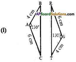 AP Board 7th Class Maths Solutions Chapter 8 Congruency of Triangles Ex 2 3