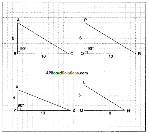 AP Board 7th Class Maths Solutions Chapter 8 Congruency of Triangles Ex 4 10