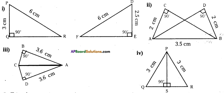 AP Board 7th Class Maths Solutions Chapter 8 Congruency of Triangles InText Questions 7