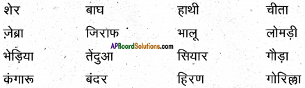 AP Board 6th Class Hindi Solutions सन्नद्धता कार्यक्रम Chapter 16 शेर और चूहा 2