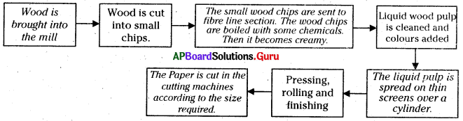 AP 7th Class Social Important Questions Chapter 9 Production in a Factory – A Paper Mill 2