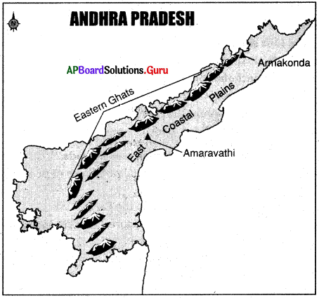 Landforms of andhra pradesh map