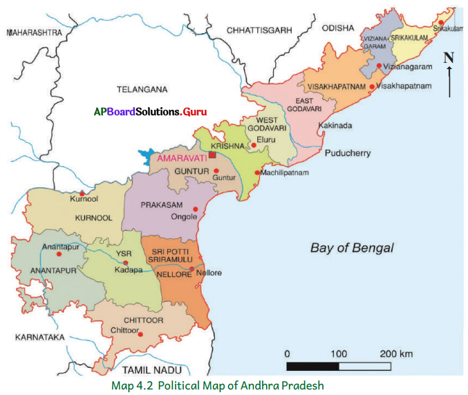 Landforms Of Andhra Pradesh Map Ap 6Th Class Social Important Questions Chapter 4 Land Forms – Andhra  Pradesh – Ap Board Solutions