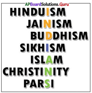 AP Board 6th Class Social Studies Solutions Chapter 11 Indian Culture, Languages and Religions 6