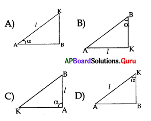 AP 10th Class Maths Bits Chapter 12 Applications of Trigonometry with Answers 5