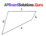 AP 8th Class Maths Bits Chapter 3 Construction of Quadrilaterals with Answers 1