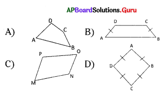AP 8th Class Maths Bits Chapter 3 Construction of Quadrilaterals with Answers 10