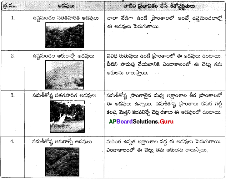 AP Board 9th Class Social Solutions Chapter 5 జీవావరణం 1