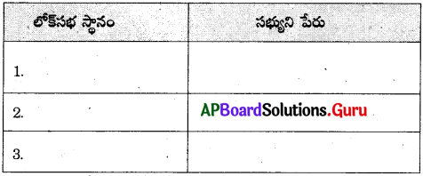 AP Board 8th Class Social Solutions Chapter 14 పార్లమెంటు – కేంద్ర ప్రభుత్వం 8