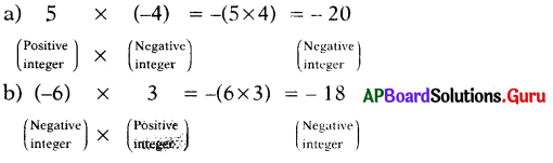 AP Board 7th Class Maths Solutions Chapter 1 Integers Ex 1.1 1