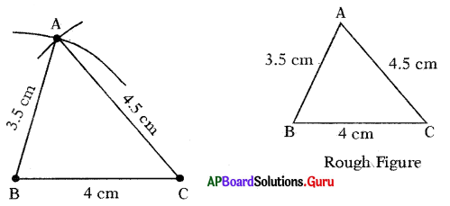 AP Board 7th Class Maths Solutions Chapter 10 Construction of Triangles Ex 10.1 1