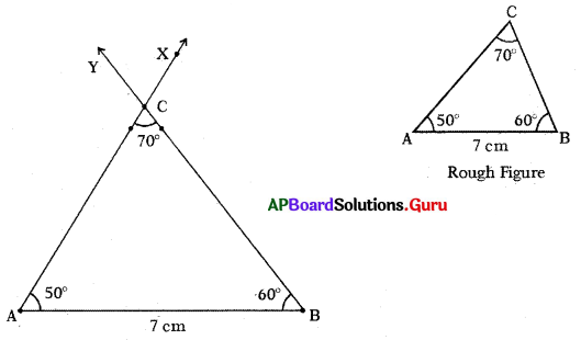 AP Board 7th Class Maths Solutions Chapter 10 Construction of Triangles InText Questions 5