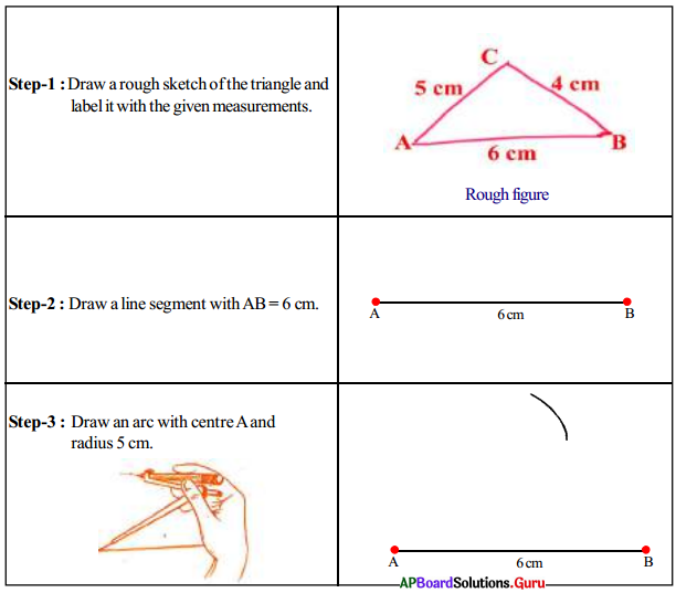 AP Board 7th Class Maths Solutions Chapter 10 Construction of Triangles InText Questions 7