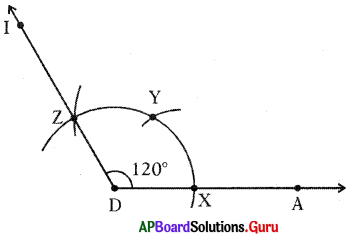 AP Board 7th Class Maths Solutions Chapter 10 Construction of Triangles Review Exercise 4