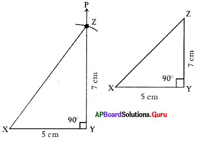 AP Board 7th Class Maths Solutions Chapter 10 Construction of Triangles Unit Exercise 4