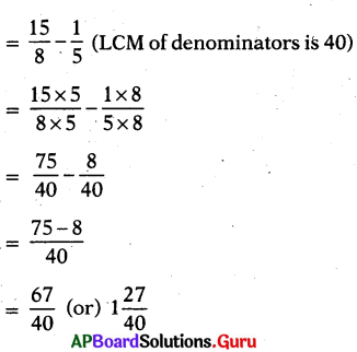AP Board 7th Class Maths Solutions Chapter 2 Fractions, Decimals and Rational Numbers Review Exercise 3