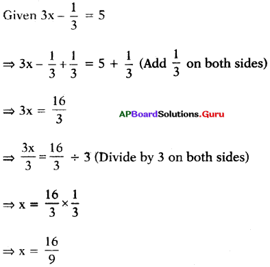 AP Board 7th Class Maths Solutions Chapter 3 Simple Equations Ex 3.2 2