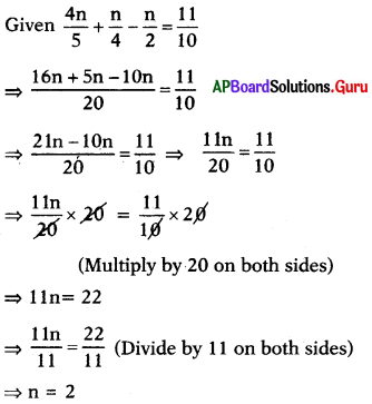 AP Board 7th Class Maths Solutions Chapter 3 Simple Equations Ex 3.3 12