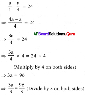 AP Board 7th Class Maths Solutions Chapter 3 Simple Equations Ex 3.4 2