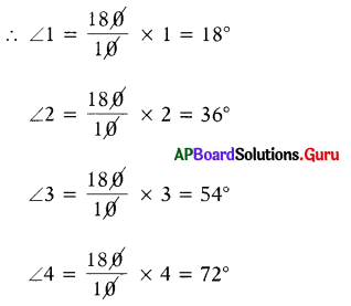 AP Board 7th Class Maths Solutions Chapter 4 రేఖలు మరియు కోణాలు Unit Exercise 4
