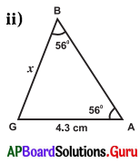 AP Board 7th Class Maths Solutions Chapter 5 Triangles Ex 5.4 2