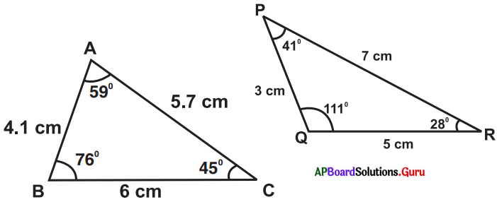 AP Board 7th Class Maths Solutions Chapter 5 Triangles InText Questions 9