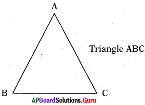 AP Board 7th Class Maths Solutions Chapter 5 Triangles Review Exercise 1