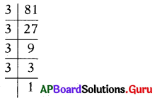 AP Board 7th Class Maths Solutions Chapter 8 ఘాతాంకాలు మరియు ఘాతాలు Ex 8.1 1